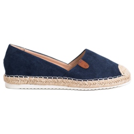 SHELOVET Klassiske Espadriller blå