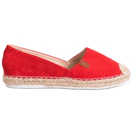 SHELOVET Klassiske Espadriller rød
