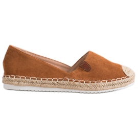 SHELOVET Klassiske Espadriller brun