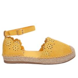 Honning åbent espadrilles JH119 Gul