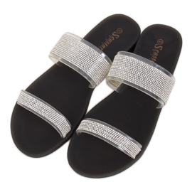 Sorte silikone flip-flops BG51 Sort