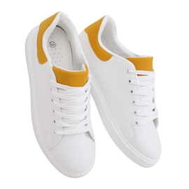 Hvide kvinders sneakers LA85P Gul