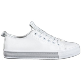 SHELOVET Sneakers Med Eco Leather Nice hvid