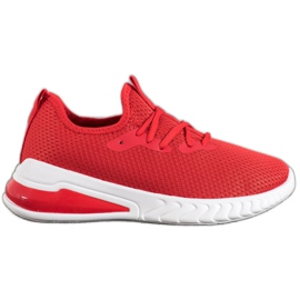 SHELOVET Tekstil sneakers rød