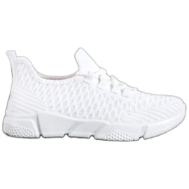 SUPER COOL Hvide tekstil sneakers