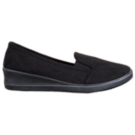 SHELOVET Suede Slipons sort