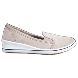 SHELOVET Suede Slipons brun