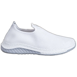 Renda Openwork Slipons på platformen hvid