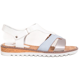 Kylie Komfortable casual sandaler hvid grå