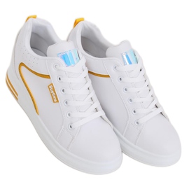 Hvide NB337 gule kile sneakers