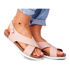 Kvinders sandaler Big Star Powder Pink FF274624 lyserød