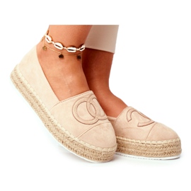 SEA Kvinders Espadrilles Tyk Linen Sål Beige Febi