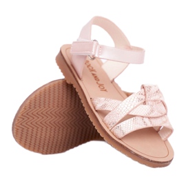FRROCK Børnesandaler med velcro til piger pink Lilo lyserød