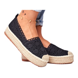 ADY Dame Espadrilles Blonder Sort Desante Platform brun