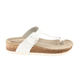 Anatomiske Inblu NM020 anatomiske flip-flops til kvinder hvid