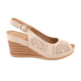 Evento Komfortable kile sandaler 20SD98-1862 brun gul