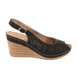 Evento Komfortable kile sandaler 20SD98-1862 sort
