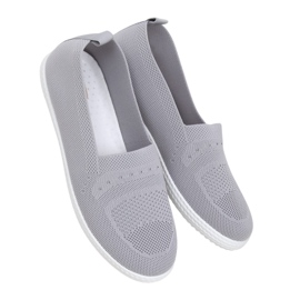 Grå Kvinders grå sneakers ZK097 Grigio