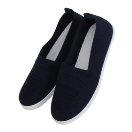 Marineblå sneakers til kvinder ZK097 Blu marine blå