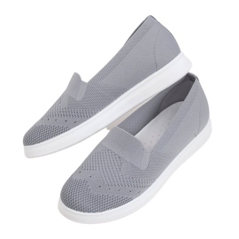 Grå Kvinders grå sneakers ZK069 Grigio