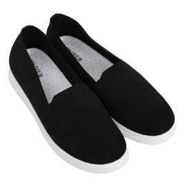 Sorte kvinders sorte sneakers ZK069 Nero