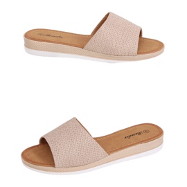 Beige tøfler til kvinder BQ-66 Beige