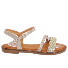 Guld damesandaler 620-62 Guld gylden