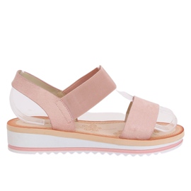 Pink damesandaler E008 Pink lyserød