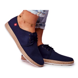 Dame Espadrilles Big Star Marineblå FF276042 marine blå