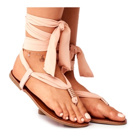 FS1 Kvinders sandaler Klip-klapper Tied Beige Derryl