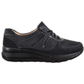 Comer Openwork sneakers på platformen sort