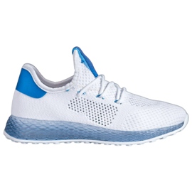 SHELOVET Hvide openwork sneakers