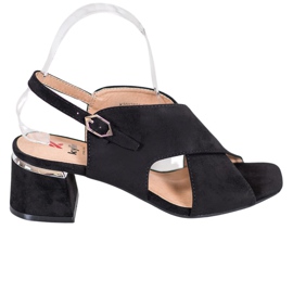 Kylie Stilfulde sorte sandaler