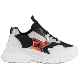 Mannika Moderigtige sneakers med mesh sort