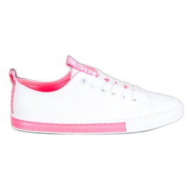 SHELOVET Sneakers Med Eco Leather Nice hvid