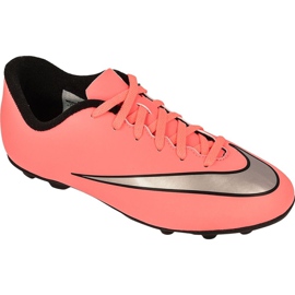 Nike Mercurial Vortex Ii FG-R Jr 651642-803 fodboldsko flerfarvet lyserød