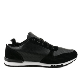 Sorte herres casual sneakers 302-5