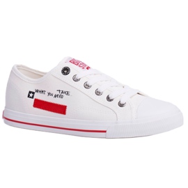 Kvinder Sneakers Big Star Hvid FF274079 sort rød