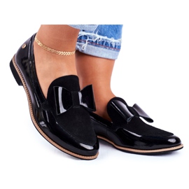 Dame Brogues Maciejka lakerede loafers sort 04099-01 / 00-5