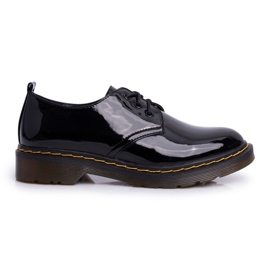 SEA Kvinders Brogues lakeret sort Gør det bedre!