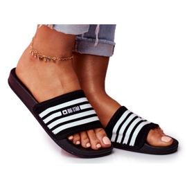 Kvinders hjemmesko Big Star Black FF274A353 hvid sort