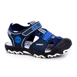 Børnesandaler Big Star With Velcro Navy Blue FF374211 marine blå blå