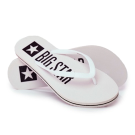 Kvinders hjemmesko Flip-flops Big Star White FF274A320 hvid