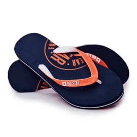 Kvinders hjemmesko Flip-flops Big Star marineblå FF274A297