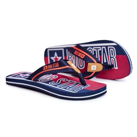Mænds hjemmesko Flip-flops Big Star marineblå FF274A471