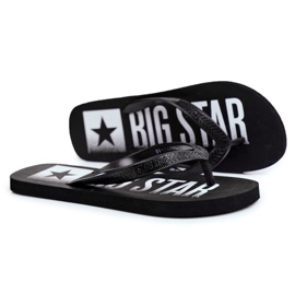 Mænds hjemmesko Flip-flops Big Star Black FF274A470 sort