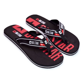 Mænds hjemmesko Flip-flops Big Star Black FF274A450 sort