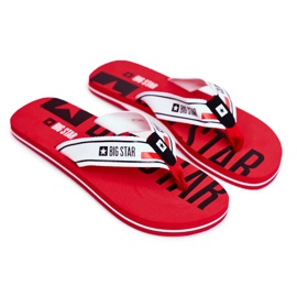Mænds hjemmesko Flip-flops Big Star Red FF274A451 rød