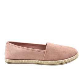 Lyserøde slip-on espadriller D1K-D18