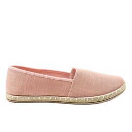 Lyserøde Y20-18 slip-on espadriller